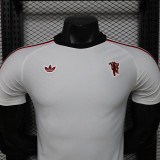 26/27 Man Utd Leisure White Player Version Retro Soccer Jersey