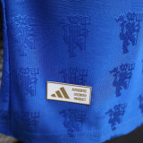 26/27 Man Utd Leisure Blue  Player Version Retro Soccer Jersey