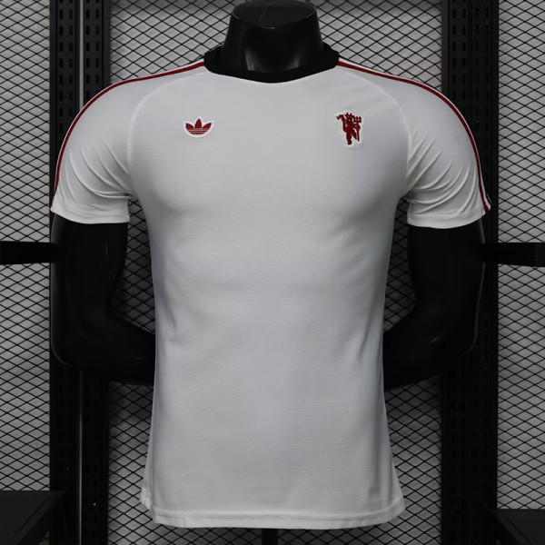 26/27 Man Utd Leisure White Player Version Retro Soccer Jersey