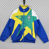 1993/1994 Brazil Blue& Green Retro  Windbreaker