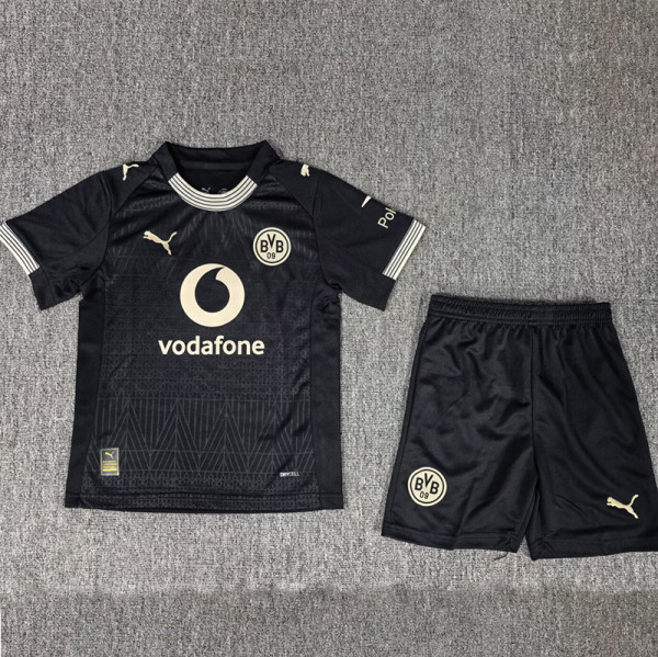 26/27 Dortmund Glory Edition Black Kids Soccer Jersey