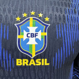 26/27 Brazil Away Long Sleeve Player Version Soccer Jersey