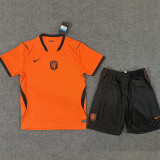 26/27 Netherlands Home Kids Soccer Jersey