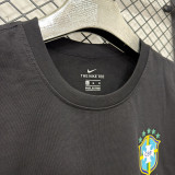 26/27 Brazil Black Men's T-shirt#T291