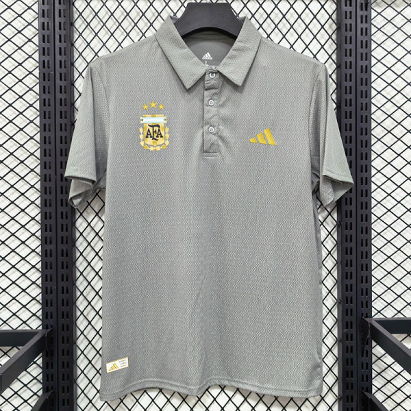 2026 Argentina AD Slate Gray Men's T-shirt Top#黑