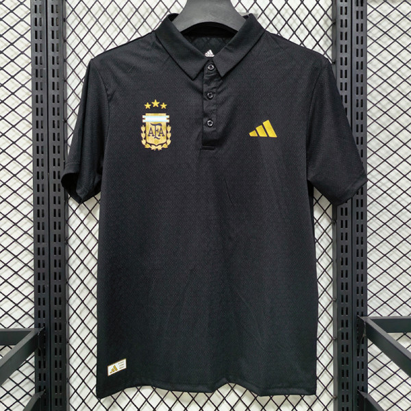 2026 Argentina AD Black Men's T-shirt Top#黑