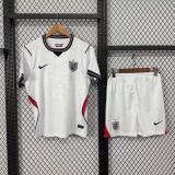 26/27 England Home Kids Soccer Jersey