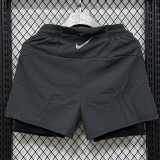 2026 NK Dark Grey Casual Double layer shorts#D1105 双层深灰色