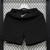 2026 NK Black Casual Double layer shorts#D1105 双层黑色