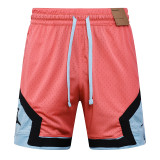 26/27 Flying Man Casual NBA Edition orange-red shorts#A2616