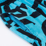 26/27 Flying Man Casual NBA Edition Black Blue shorts#C2518