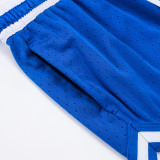26/27 Flying Man Casual NBA Edition Mesh Blue shorts#A2509