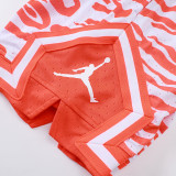 26/27 Flying Man Casual NBA Edition Tiger-striped orange shorts#C2520