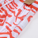 26/27 Flying Man Casual NBA Edition Tiger-striped orange shorts#C2520