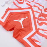 26/27 Flying Man Casual NBA Edition Tiger-striped orange shorts#C2520