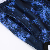 26/27 Flying Man Casual NBA Edition starry sky Blue shorts#C2516
