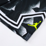 26/27 Flying Man Casual NBA Edition graffiti White&Black shorts#C2517