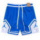 26/27 Flying Man Casual NBA Edition Mesh Blue shorts#A2509