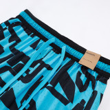 26/27 Flying Man Casual NBA Edition Black Blue shorts#C2518