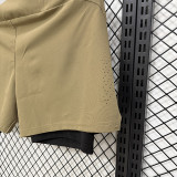 2026 NK khaki Casual Double layer shorts#D1105 双层黑色