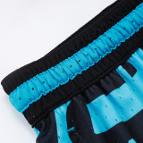 26/27 Flying Man Casual NBA Edition Black Blue shorts#C2518