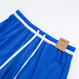 26/27 Flying Man Casual NBA Edition Mesh Blue shorts#A2509