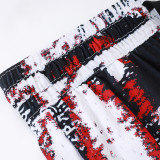 26/27 Flying Man Casual NBA Edition White& Red shorts#C2526