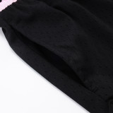 26/27 Flying Man Casual NBA Edition Mesh Black shorts#A2510
