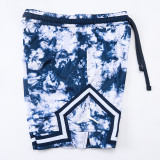 26/27 Flying Man Casual NBA Edition Camouflage Blue shorts#C2511
