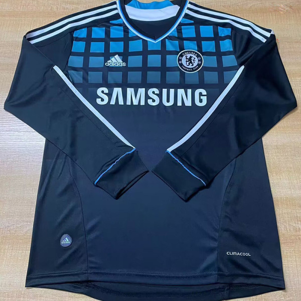 2011/2012 CHE Away Long Sleeve Retro Soccer Jersey