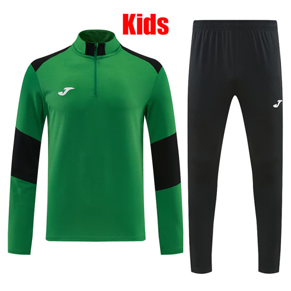 26/27 UA Green Kids Half Pull Tracksuit#816(童装半拉链)