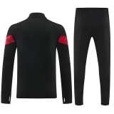 26/27 UA Black&Red Half Pull Tracksuit#815(半拉链)
