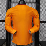 26/27 Roma Yellow Long Sleeve Player Version Retro Soccer Jersey