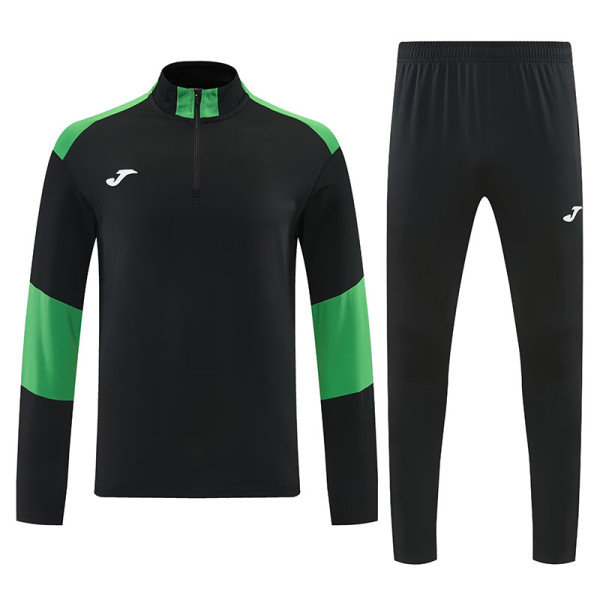 26/27 UA Black&Green Half Pull Tracksuit#816(半拉链)