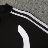 26/27AD Black&Grey Kids Half Pull Tracksuit#814(童装半拉链)