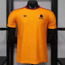 26/27 Roma Yellow Player Version Retro Soccer Jersey