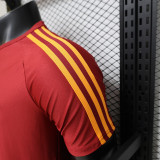 26/27 Roma Red Player Version Retro Soccer Jersey