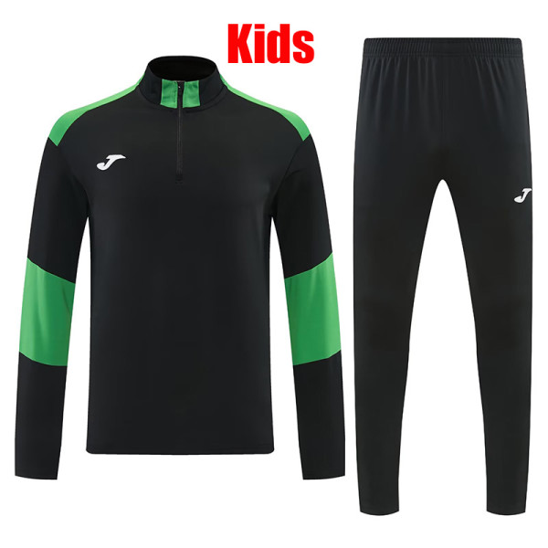 26/27 UA Black&Green Half Pull Tracksuit#816(半拉链)