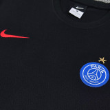 26/27 PSG Black polo shirts pants suit(圆领)