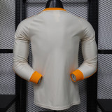 26/27 Bayern Beige White Player Version Long Sleeve  Retro Soccer Jersey