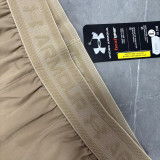 2026 UA Khaki Double Layered Sports Shorts#U3002卡其色