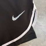 2026 NK Black Double Layered Sports Shorts#N1004黑色