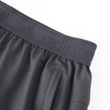 2026 AD Grey Double Layered Sports Shorts#A2002灰色