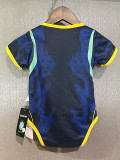 26/27 Brazil Away Baby Infant Crawl Suit