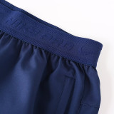 2026 NK Royal Blue Double Layered Sports Shorts#N1001大白花标上青