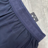 2026UA Royal Blue Double Layered Sports Shorts#U3001白花标宝蓝