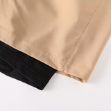 2026 NK Khaki Double Layered Sports Shorts#N1003白标卡其