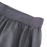 2026 NK Grey Double Layered Sports Shorts#N1002金标灰色