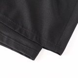 2026 AD Black Double Layered Sports Shorts#A2002金标黑色