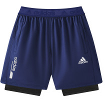 2026 AD Royal Blue Double Layered Sports Shorts#A2003白标上青